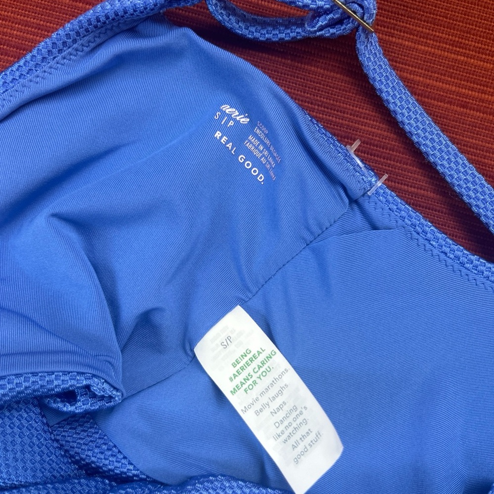 Aerie Ladies Size S Blue Bikini Top - Picture 3 of 3